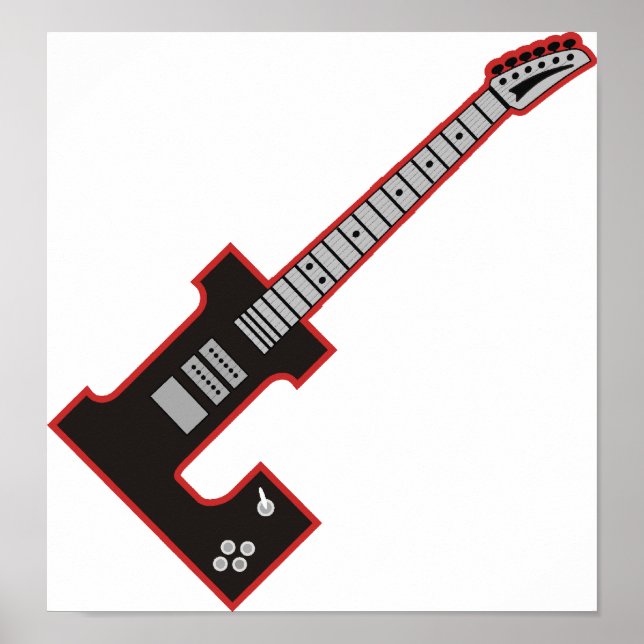 Poster Guitare L (Devant)