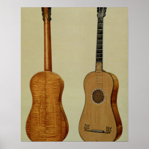 Poster Guitare réalisée par Antonio Stradivarius (c.1644-