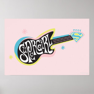 Poster Guitare supergirl