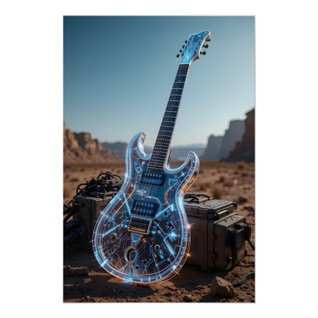 Poster Guitare tactique cristalline (Devant)