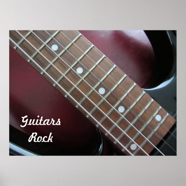 Poster Guitares rock guitare électrique (Devant)