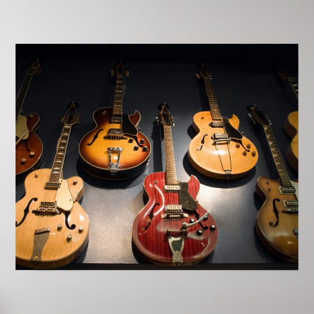 Poster Guitares vintages (Devant)