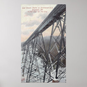 Poster Gulf Stream Trestle sur le chemin de fer Somerset