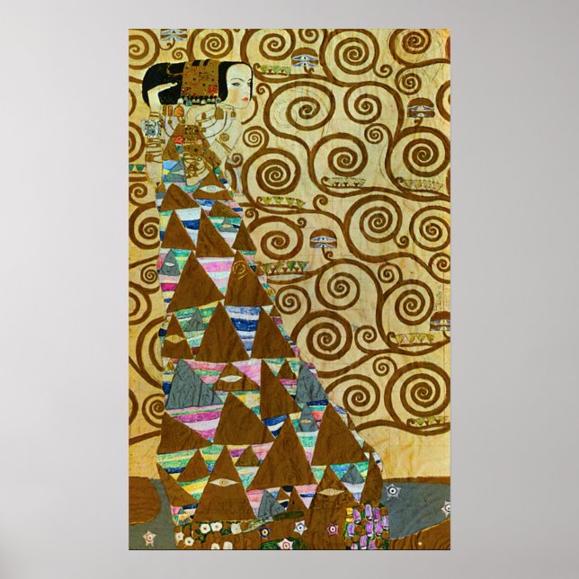 Poster Gustav Klimt Expectation (Devant)