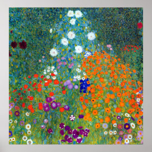 Poster Gustav Klimt Flower Garden