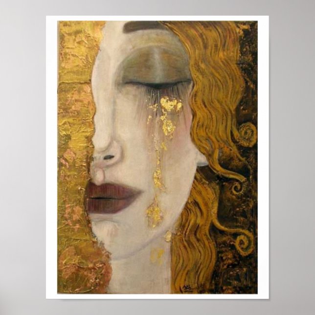 Poster Gustav Klimt Golden Tear (Devant)