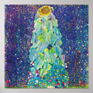 Poster Gustav Klimt - Le Tournesol Peinture d'art fin