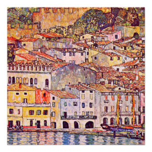 Poster Gustav Klimt. Malcesine am Gardasee peinture