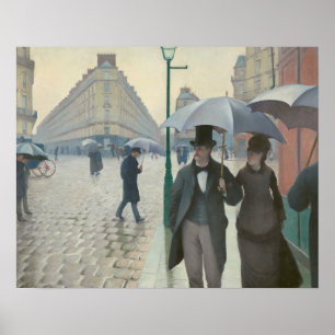 Poster Gustave Caillebotte - Paris Street ; Jour de la pl