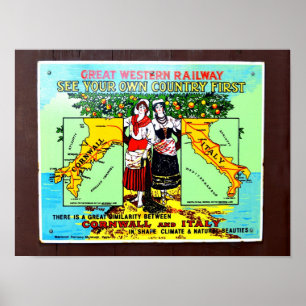 Poster GWR voyez votre propre pays en premier