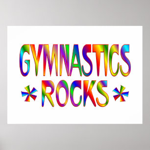 POSTER GYMNASTICS ROCKS