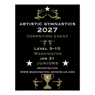 Poster Gymnastique Artistique Féminine