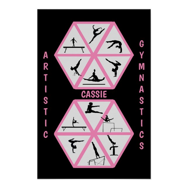 Poster Gymnastique artistique Hexagon (Devant)