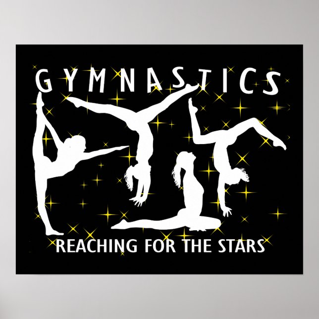 Poster Gymnastique Atteindre Les Étoiles (Devant)