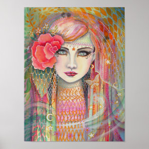 Poster Gypsy Rose Beau Fantastique Bohème Art
