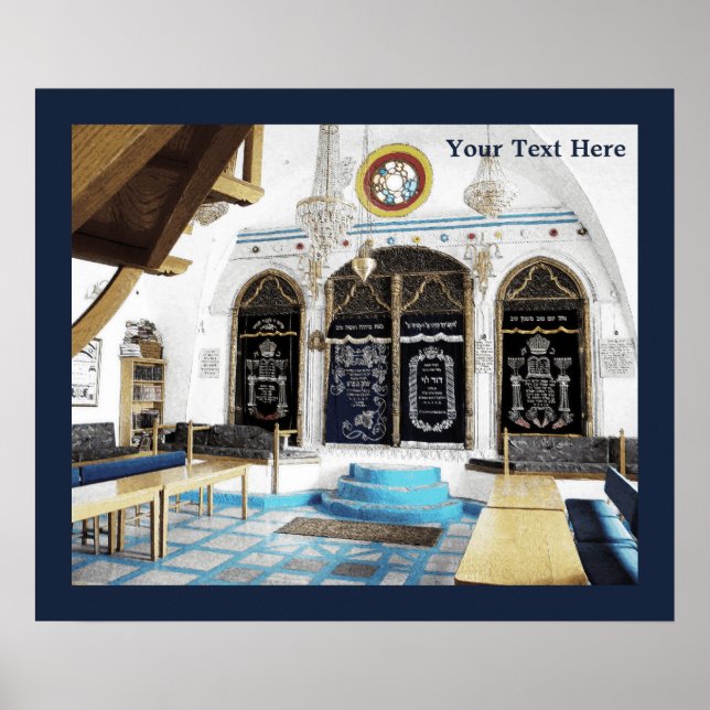 Poster Ha-Ari Sepahrdi Shul - Tzfat (Devant)