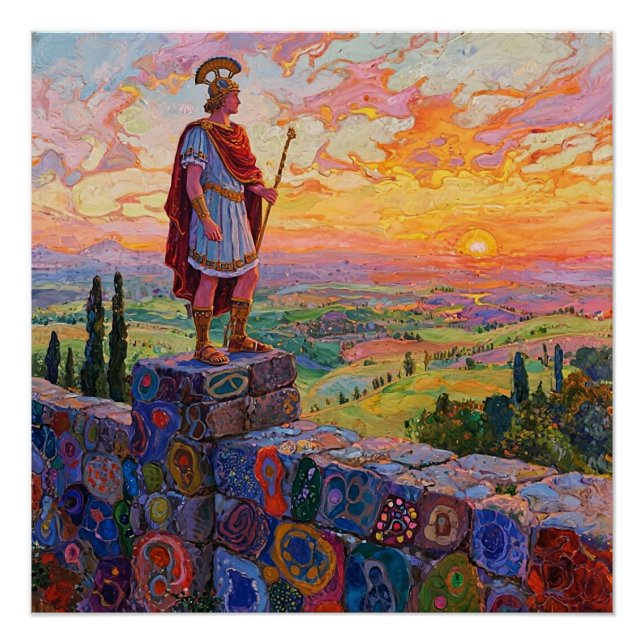 Poster Hadrian surveys his empire (Devant)