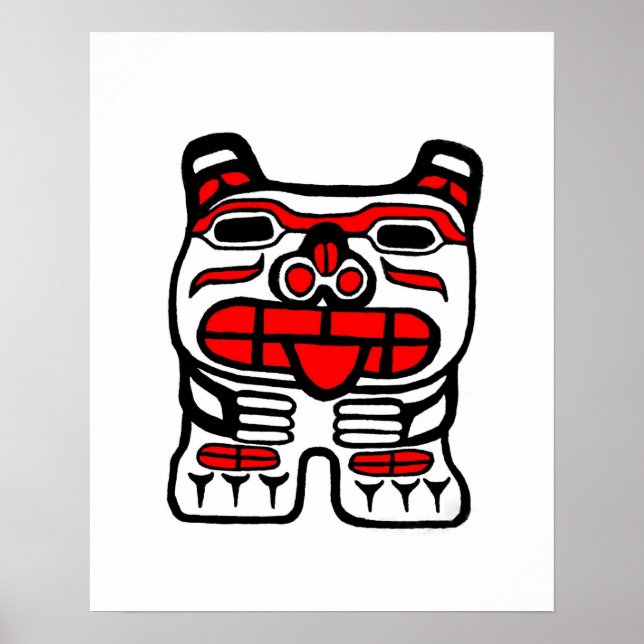 Poster haida Bear (Devant)