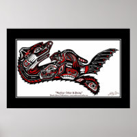 "HAIDA SPIRIT" Art Otter style Premières Nations I