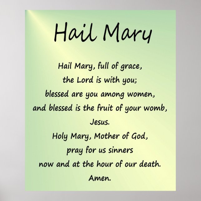 Poster ~ Hail Mary ~ 40" x 48" Semi brillant (Devant)