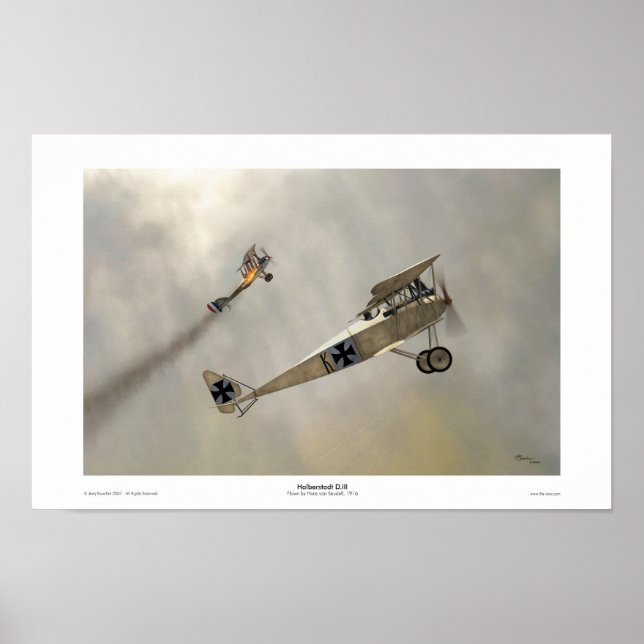 Poster Halberstadt D.III (Devant)