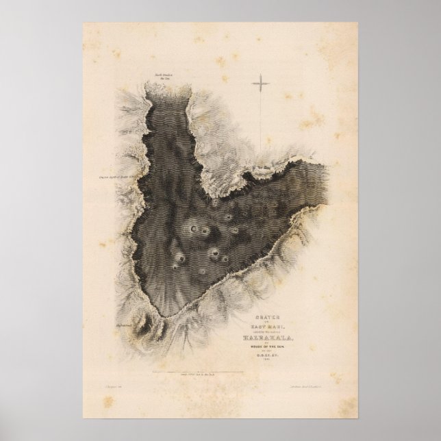 Poster Haleakala, Hawaï (Devant)