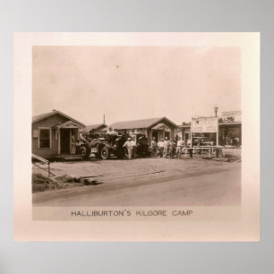 Poster Halliburton's Camp, Kilgore, Texas 1931