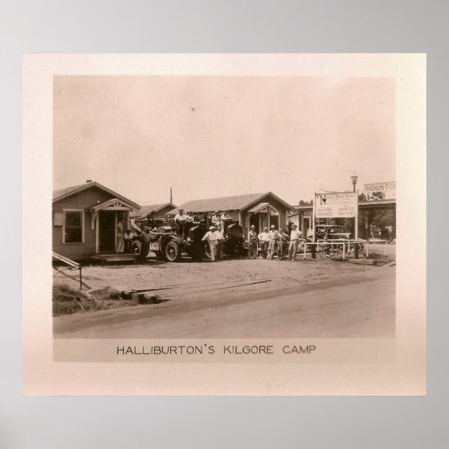 Poster Halliburton's Camp, Kilgore, Texas 1931 (Devant)
