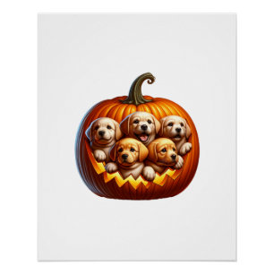 Poster Halloween de chien