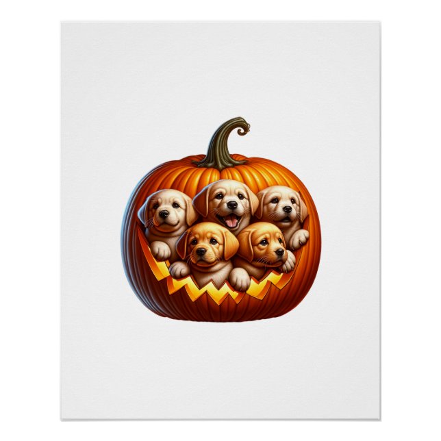 Poster Halloween de chien (Devant)
