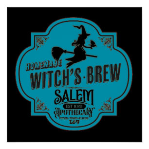 Poster Halloween drôle de WITCH'S BREW