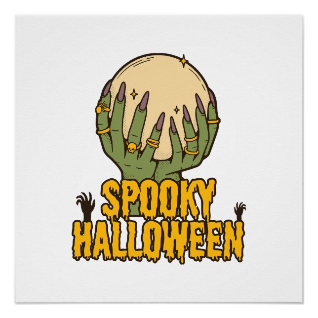 Poster halloween effrayant (Devant)