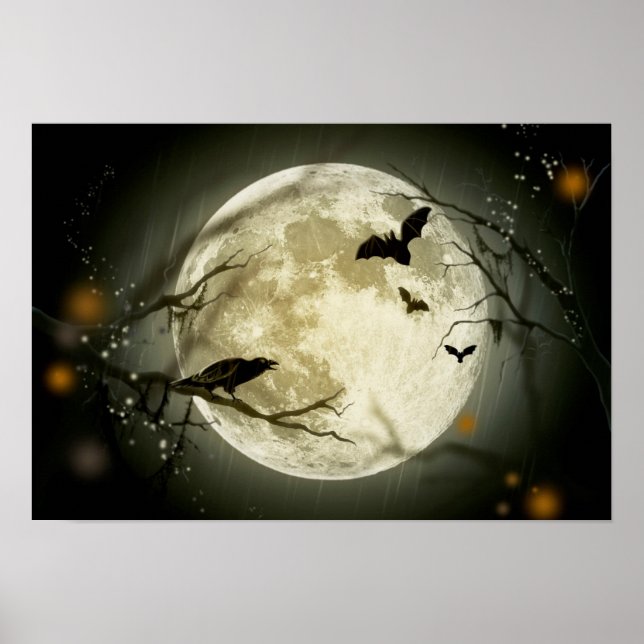 Poster Halloween Full Moon (Devant)