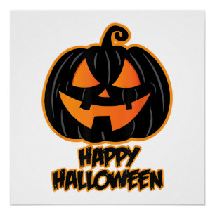 Poster Halloween joyeuse pour les hommes et les femmes -