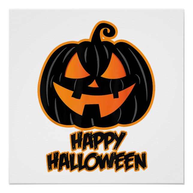 Poster Halloween joyeuse pour les hommes et les femmes -  (Devant)