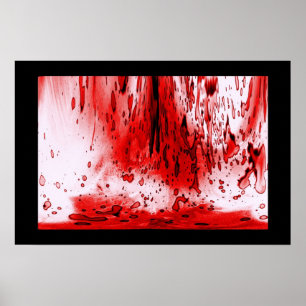 Poster Halloween Sanglant Épouvantable Horreur