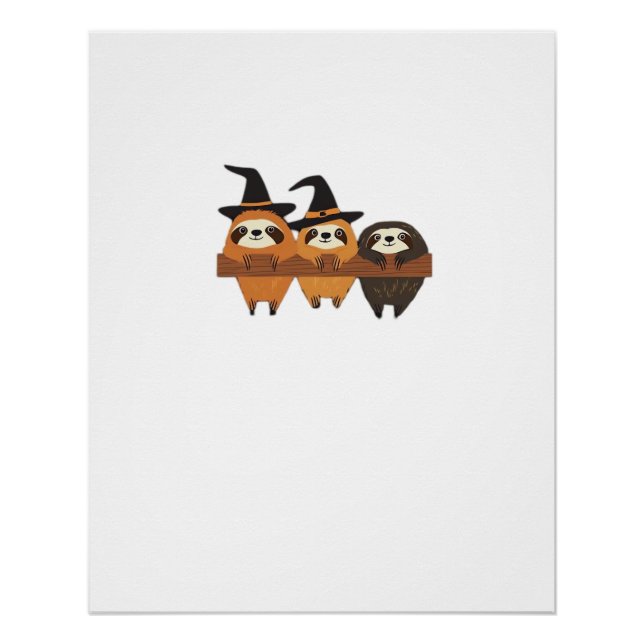 Poster Halloween Sloth Essential T-Shirt (Devant)