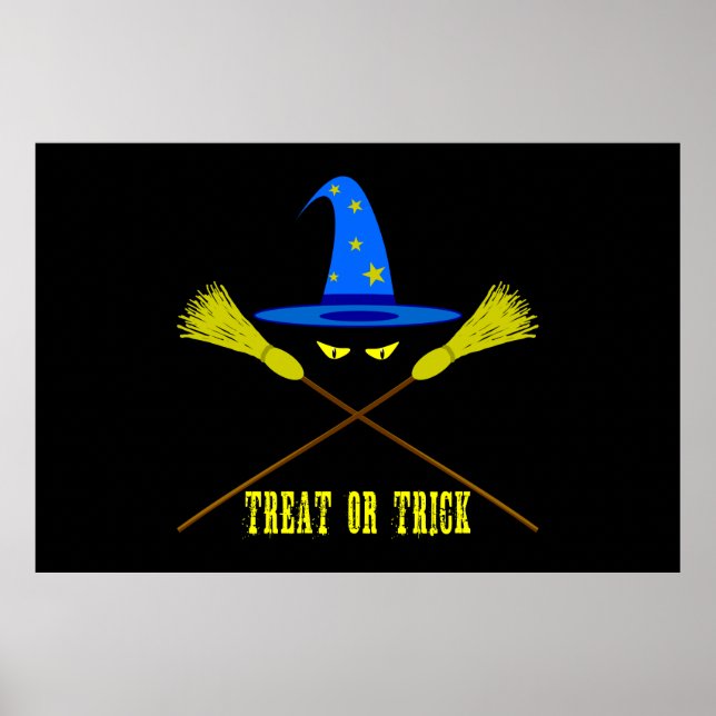 Poster Halloween Treat or Trick Black (Devant)