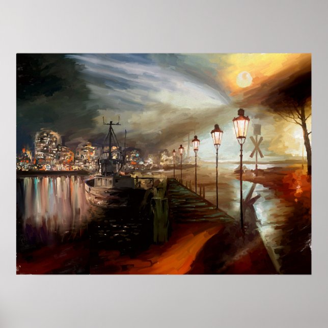 Poster Hallucination de lampadaire (Devant)
