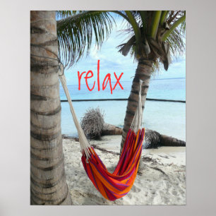 Poster Hamac sur l'affiche de Caribbean Beach