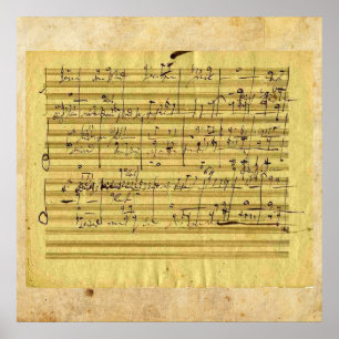 Poster Handel's "Messiah" in Beethoven's hand