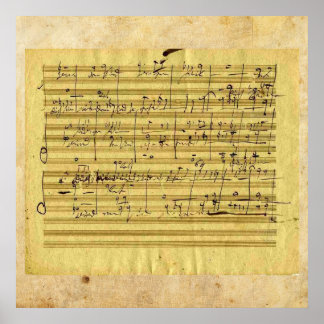Poster Handel's "Messiah" in Beethoven's hand