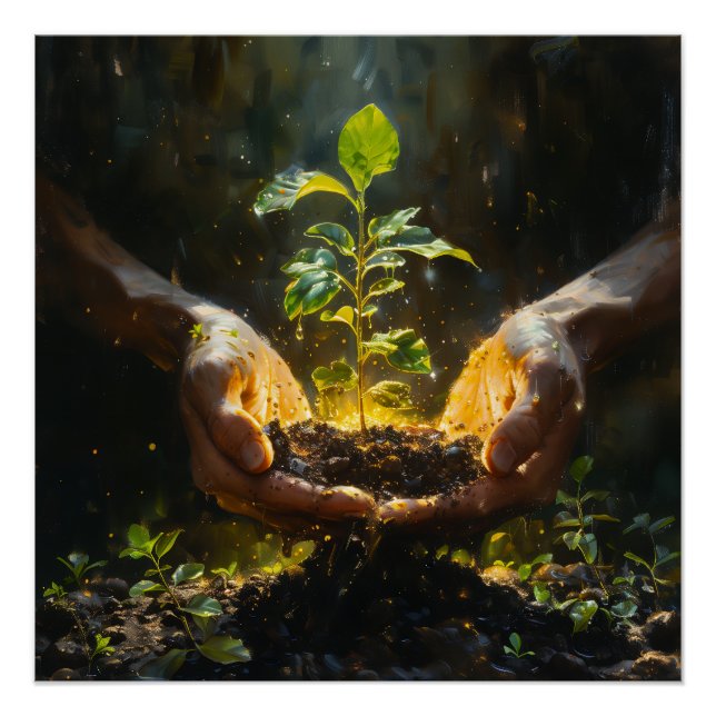 Poster Hands Holding Hope (Devant)