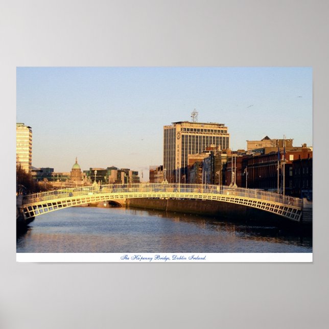 Poster Ha'penny Bridge Dublin Irlande (Devant)