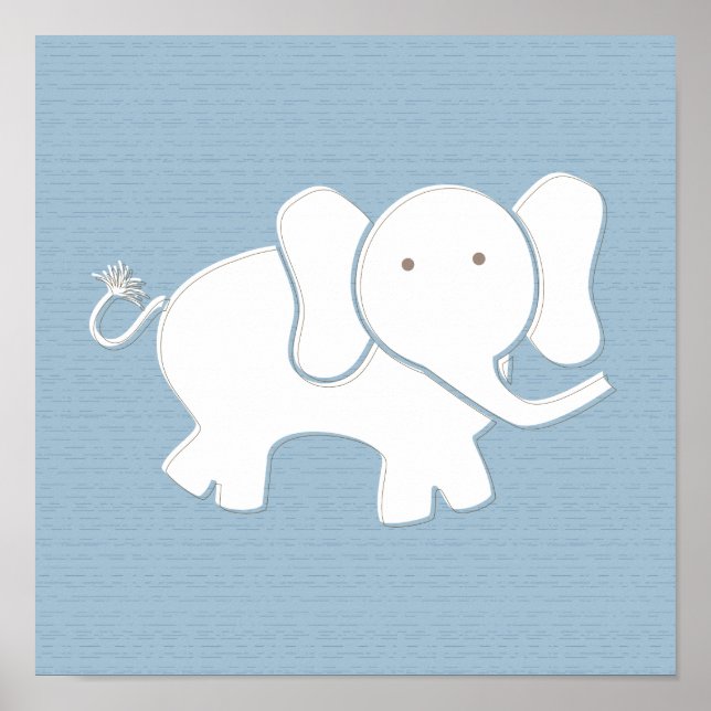 Poster Happy Elephant Art Print (Devant)