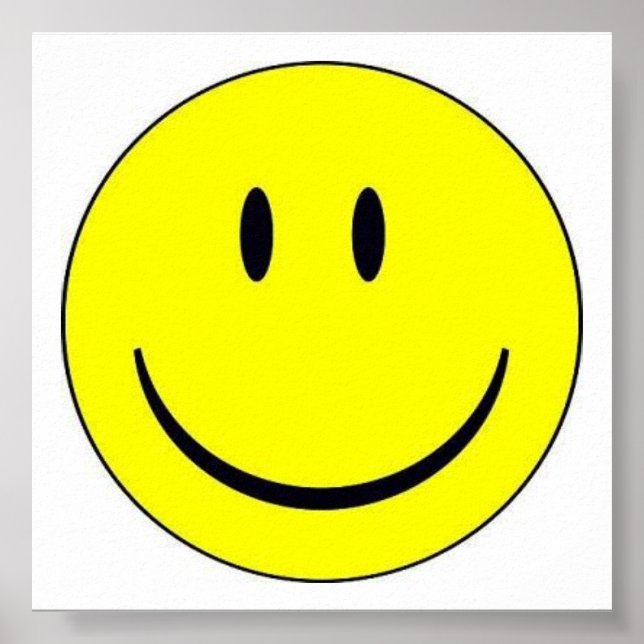 Poster Happy Face Print (Devant)