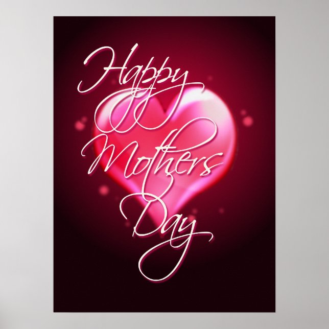 Poster HAPPY MOTHER'S DAY HEART by SHARON SHARPE (Devant)