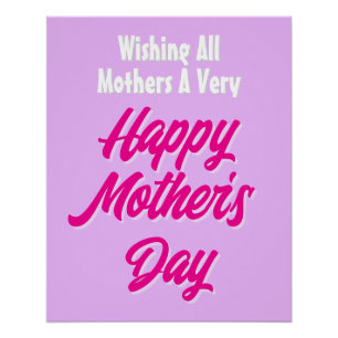 Poster Happy Mother's Day Poster, Grande impression
