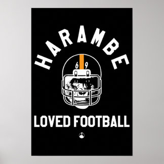 Poster Harambe Love Football