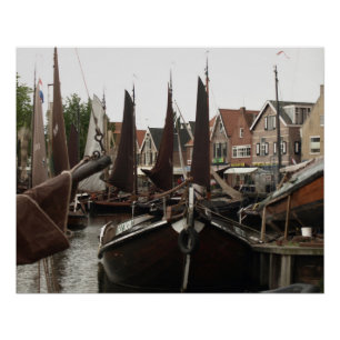 Poster Harbor, boats,